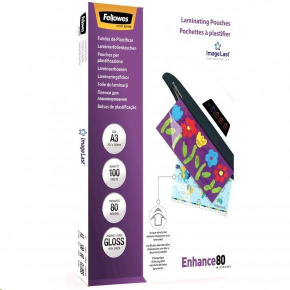 Laminovací fólie Fellowes A3 80 mic ImageLast, balení 100 ks Laminovací fólie Fellowes A3 80 mic ImageLast, balení 100 ks