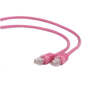 GEMBIRD kabel patchcord Cat5e UTP 5m, růžový GEMBIRD kabel patchcord Cat5e UTP 5m, růžový