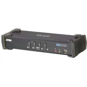 ATEN 4-port DVI KVMP USB, 2port USB HUB, audio, 1.2m kabely ATEN 4-port DVI KVMP USB, 2port USB HUB, audio, 1.2m kabely