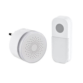 Solight bezdrátový mini zvonek, do zásuvky, 180m, bílý, learning code Solight bezdrátový mini zvonek, do zásuvky, 180m, bílý, learning code