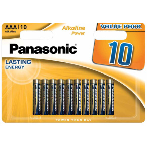 PANASONIC Alkalické baterie Alkaline Power LR03APB/10BW AAA 1,5V (Blistr 10ks) PANASONIC Alkalické baterie Alkaline Power LR03APB/10BW AAA 1,5V (Blistr 10ks)