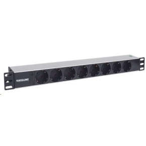 Intellinet 19" 1.5U Rackmount 8-Way Power Strip - German Type, rozvodný panel, 8x DE zásuvka, 1.6m kabel Intellinet 19" 1.5U Rackmount 8-Way Power Strip - German Type, rozvodný panel, 8x DE zásuvka, 1.6m kabel