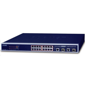Planet FGSW-1816HPS PoE switch 16x 100-TX, 2x 1000-T/SFP, PoE 802.3at Planet FGSW-1816HPS PoE switch 16x 100-TX, 2x 1000-T/SFP, PoE 802.3at