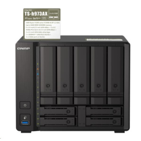 QNAP TS-h973AX-8G (4C/RyzenV1500B/2,2GHz/8GBRAM/9xSATA/2x2,5GbE/1x10GbE/4xUSB3.2) QNAP TS-h973AX-8G (4C/RyzenV1500B/2,2GHz/8GBRAM/9xSATA/2x2,5GbE/1x10GbE/4xUSB3.2)