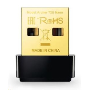 TP-Link Archer T2U Nano WiFi5 USB adapter (AC600,2,4GHz/5GHz,USB2.0) TP-Link Archer T2U Nano WiFi5 USB adapter (AC600,2,4GHz/5GHz,USB2.0)