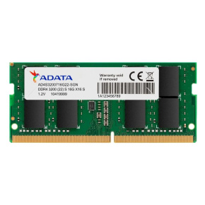 ADATA SODIMM DDR4 16GB 3200MHz 512x8, Premier Single Tray ADATA SODIMM DDR4 16GB 3200MHz 512x8, Premier Single Tray