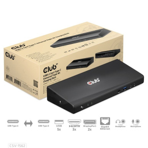 Club3D Dokovací stanice USB-C 13v1, 2xDP, 3xHDMI, 1xUSB-C, 5xUSB, 1xRJ45, 1x3.5mm, černá Club3D Dokovací stanice USB-C 13v1, 2xDP, 3xHDMI, 1xUSB-C, 5xUSB, 1xRJ45, 1x3.5mm, černá