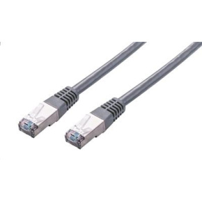 C-TECH kabel patchcord Cat5e, FTP, šedý, 3m C-TECH kabel patchcord Cat5e, FTP, šedý, 3m