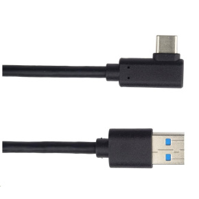 PREMIUMCORD Kabel USB typ C/M zahnutý konektor 90° - USB 3.0 A/M, 2m PREMIUMCORD Kabel USB typ C/M zahnutý konektor 90° - USB 3.0 A/M, 2m