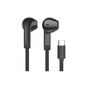 WG - Sluchátka s konektorem Type-C, Vortex Vibe, drátové, black