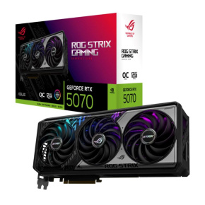 ASUS VGA NVIDIA GeForce RTX 5070 ROG STRIX 12GB OC, 12GB GDDR7, 3xDP, 2xHDMI ASUS VGA NVIDIA GeForce RTX 5070 ROG STRIX 12GB OC, 12GB GDDR7, 3xDP, 2xHDMI