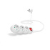 CONNECT IT prodlužovací kabel 230 V, 3 zásuvky, 1,5 m, s vypínačem (bílý)