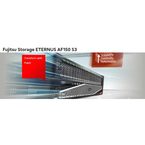 FUJITSU STORAGE ETERNUS AF150 S3 osazeno 12x Value SSD SAS 3.84TB 2.5" rozhraní 2 porty 16G FC na každém řadiči,