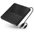 CONNECT IT Externí mechanika CD/DVD 3v1 SlimDrive, čtečka MicroSD/SD, 2xUSB, USB-A/USB-C, černá