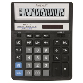 REBELL kalkulačka - RE-BDC712BK BX REBELL kalkulačka - RE-BDC712BK BX