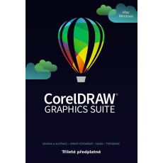 CorelDRAW Graphics Suite 3 roky pronájmu licence (Single) EN/FR/DE/IT/SP/BP/NL/CZ/PL