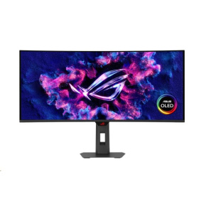 ASUS LCD ROG Strix OLED XG34WCDG, 34" 3440x1440, 250nits, 175Hz, 0,03ms, 178/178, USB, DP, HDMI, Audio, VESA, Black