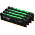 KINGSTON DIMM DDR4 128GB (Kit of 4) 2666MT/s CL16 FURY Beast RGB