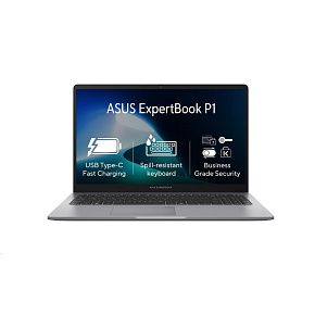 ASUS NTB ExpertBook P1 (P1503CVA-C38512), Core 3 100U, 15.6" 1920 x 1080, 8GB, 512GB SSD, UHD, No OS, Gray ASUS NTB ExpertBook P1 (P1503CVA-C38512), Core 3 100U, 15.6" 1920 x 1080, 8GB, 512GB SSD, UHD, No OS, Gray