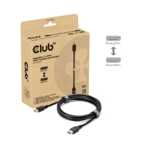 Club3D Kabel DisplayPort 2.1 na DisplayPort 2.1, VESA DP54, 4K240Hz/8K120Hz (M/M), 3m, černá