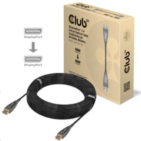 Club3D Kabel DisplayPort 1.4 Active Optical Unidirectional 4K120Hz 8K60Hz (M/M), 20m