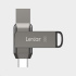 Lexar JumpDrive Dual Drive D400 Type-C/Type-C & Type-A, up to 100MB/s read (USB 3.1) 32GB