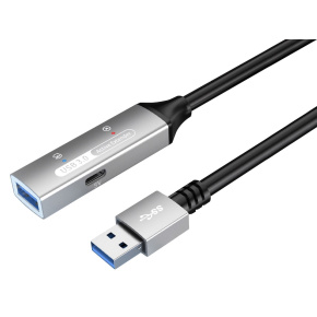 PREMIUMCORD USB 3.2. repeater a prodlužovací kabel Male-Female, 5Gbps Aluminium 20m