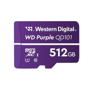 WD MicroSDXC karta 512GB Purple WDD512G1P0C Class 10 (R:100/W:60 MB/s)
