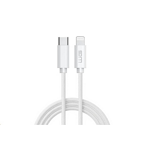 WG - Datový kabel Lightning MFi na Type-C, 2 metry, bílá WG - Datový kabel Lightning MFi na Type-C, 2 metry, bílá