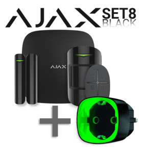 Ajax SET 8 - StarterKit black + Socket black - ZDARMA Ajax SET 8 - StarterKit black + Socket black - ZDARMA