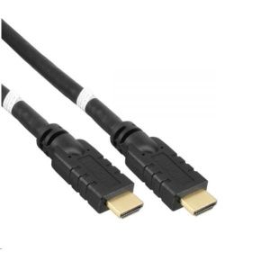 PREMIUMCORD Kabel HDMI High Speed with Ether.4K@60Hz, se zesilovačem,10m, 3x stínění, M/M, zlacené konektory