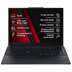 BAZAR - LENOVO NTB ThinkPad E16 G3 - Ultra7 255H,16" WUXGA,32GB,1TBSSD,IRcam,W11P - Poškozený obal BAZAR - LENOVO NTB ThinkPad E16 G3 - Ultra7 255H,16" WUXGA,32GB,1TBSSD,IRcam,W11P - Poškozený obal