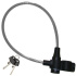 Master Lock Ocelové lanko na kolo  8269EURDPRO_65cm, průhledné