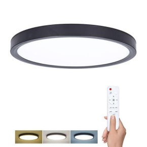 Solight LED osvětlení s dálkovým ovladačem Estela Black, 60W, 4500lm, 50cm, změna chromatičnosti, stmívatelné Solight LED osvětlení s dálkovým ovladačem Estela Black, 60W, 4500lm, 50cm, změna chromatičnosti, stmívatelné