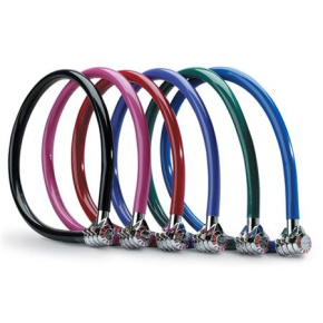 Master Lock Ocelové kombinační lanko na kolo  8631_55cm, fialové