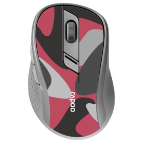 RAPOO myš M500 Silent Multi-mode Wireless Optical Mouse, Red