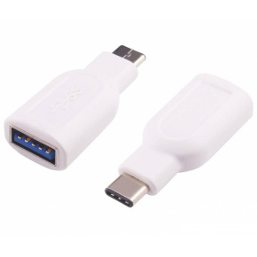 PremiumCord adaptér USB 3.1 konektor C - USB 3.0 A (M/F), OTG, bílá PremiumCord adaptér USB 3.1 konektor C - USB 3.0 A (M/F), OTG, bílá