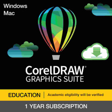 CorelDRAW Graphics Suite 365 Education pronájem licence ESD (Windows/MAC) EN/FR/DE/IT/SP/BP/NL/CZ/PL