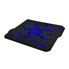 C-TECH herní podložka pod myš ANTHEA CYBER BLUE, 320x270x4mm, obšité okraje