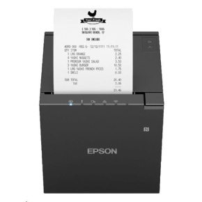 Epson TM-m30III, USB, USB-C, BT, Ethernet, Wi-Fi, 8 dots/mm (203 dpi), cutter, black