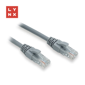 LYNX UTP patch kabel Cat6, PVC, 0,3m, šedý (balení obsahuje 10ks) LYNX UTP patch kabel Cat6, PVC, 0,3m, šedý (balení obsahuje 10ks)