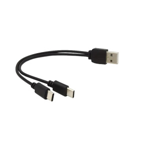PREMIUMCORD Nabíjecí kabel USB 2.0, 2xUSB-C na USB, 15cm, černá PREMIUMCORD Nabíjecí kabel USB 2.0, 2xUSB-C na USB, 15cm, černá