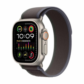 APPLE Watch Ultra 2 GPS + Cellular, 49mm Titanium Case with Blue/Black Trail Loop - M/L