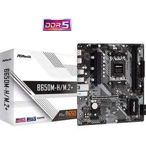 ASRock MB Sc AM5 B650M-H/M.2+, AMD B650, 2xDDR5, 1xDP, 1xHDMI, mATX