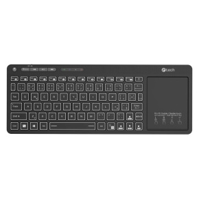 C-TECH Klávesnice WLTK-03, Bezdrátová, Touchpad, černá C-TECH Klávesnice WLTK-03, Bezdrátová, Touchpad, černá