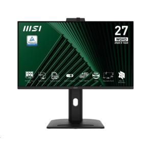 MSI LCD PRO MP275QPDG, 27" 2560x1440, IPS, 100Hz, 4ms, VESA 100x100mm, 98W, Black MSI LCD PRO MP275QPDG, 27" 2560x1440, IPS, 100Hz, 4ms, VESA 100x100mm, 98W, Black