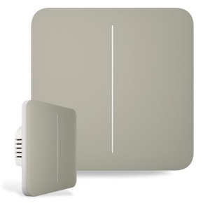 Ajax  SoloButton (2-gang) - Samostatné dvou tlačítko pro LightSwitch, olivová