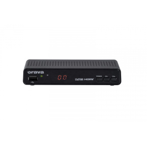 Orava DVB-30 digitální pozemní přijímač DVB-T2, HD, HEVC, PVR, paměť pro 500 programů, SCART, HDMI, ethernet, černá