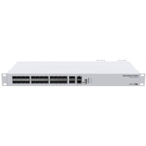 MikroTik Cloud Router Switch CRS326-24S+2Q+RM, 650MHz CPU, 64MB, 1x10/100, 24x10G, 2x40G, USB vč. L5