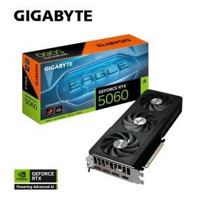 GIGABYTE VGA NVIDIA GeForce RTX 5060 EAGLE MAX OC 8G, 8G GDDR7, 3xDP, 1xHDMI GIGABYTE VGA NVIDIA GeForce RTX 5060 EAGLE MAX OC 8G, 8G GDDR7, 3xDP, 1xHDMI